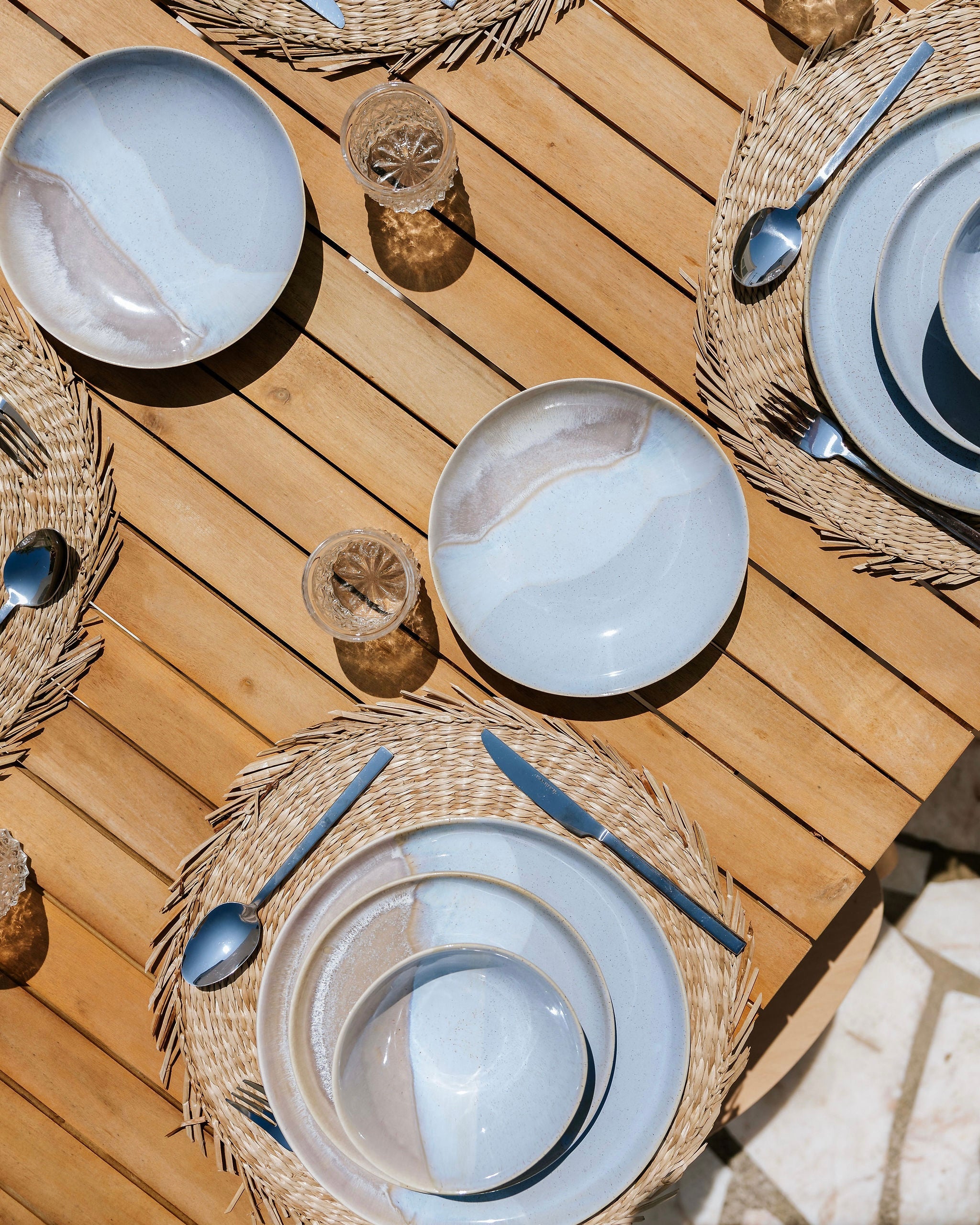 Aurora Geschirrset Aqua 12-teilig