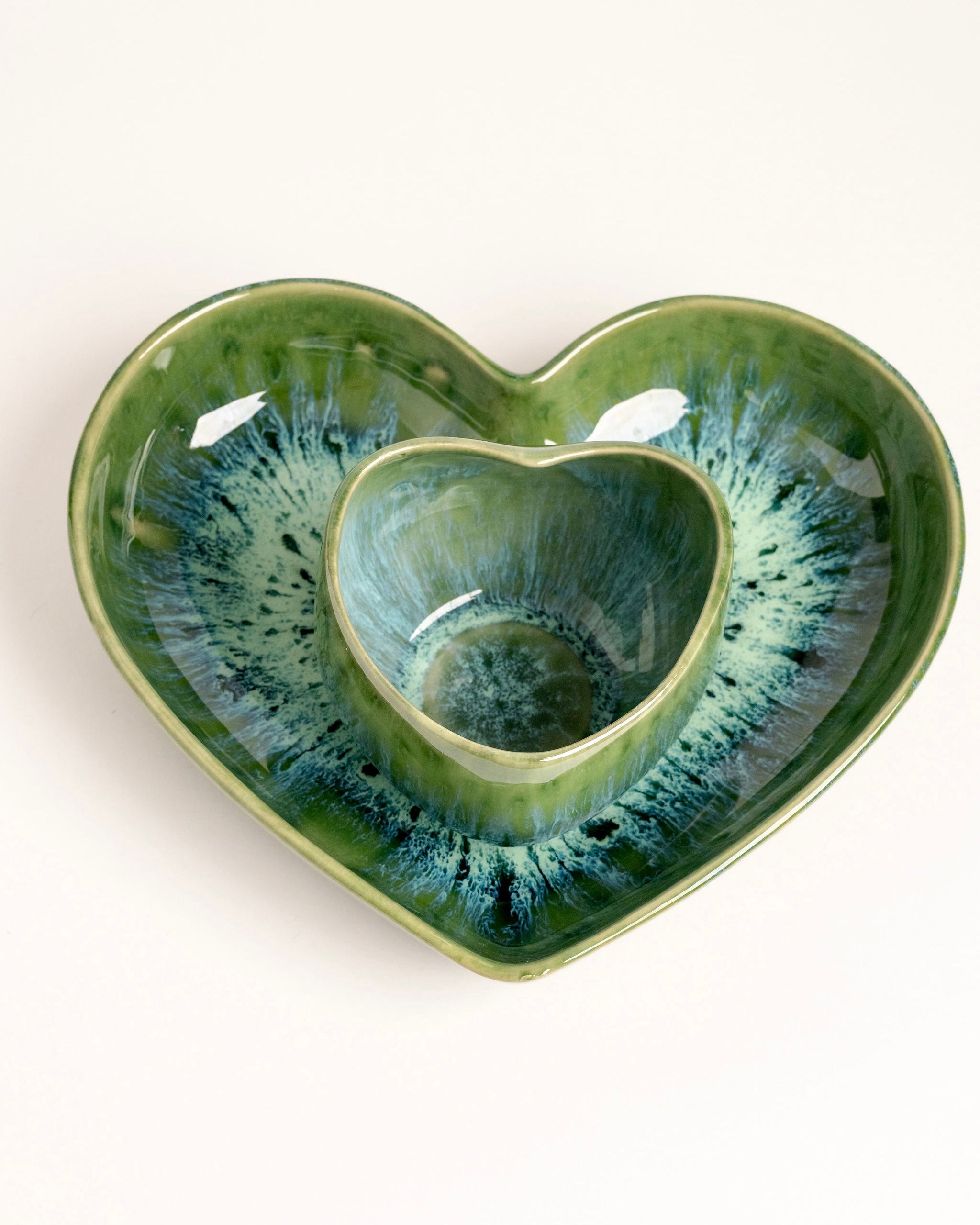 Amora Set Becher und Teller tief Madeira Grün 2-teilig