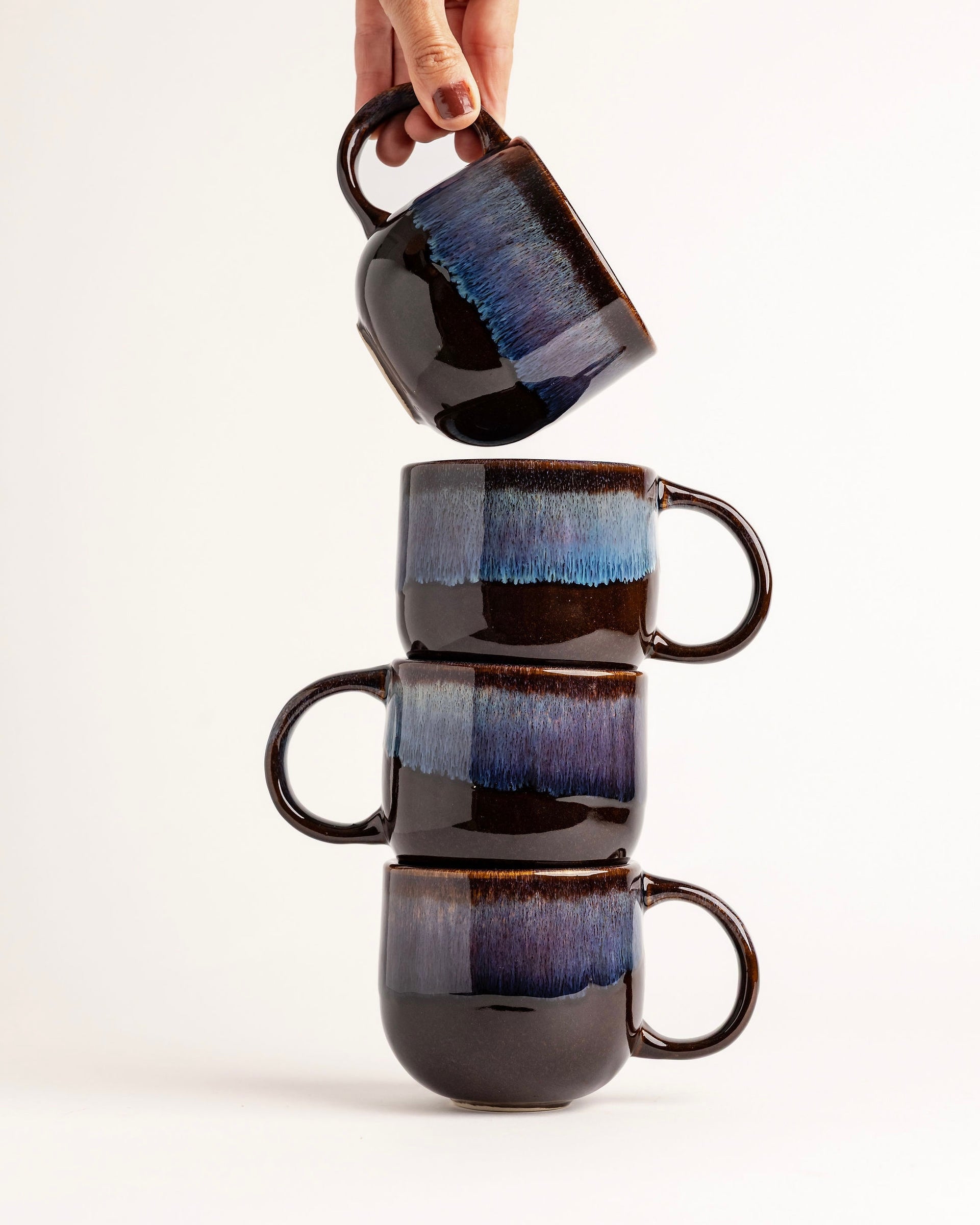 Doce Tasse Braun Blau