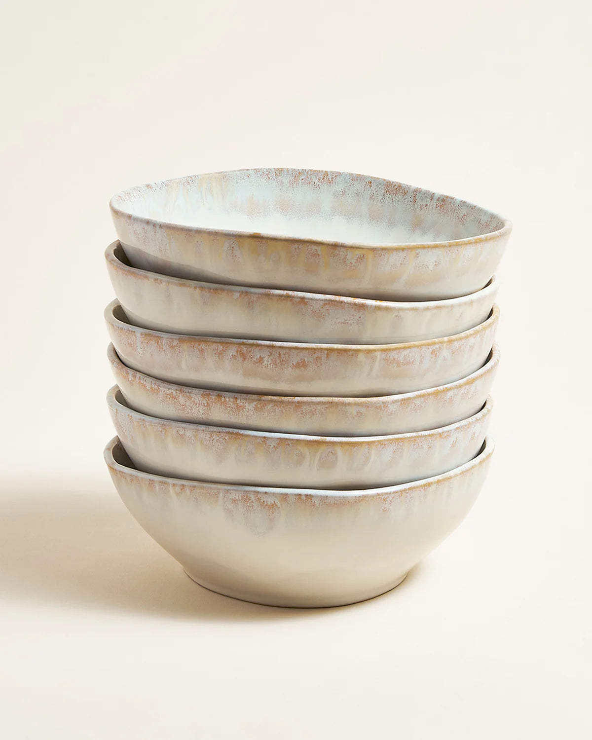 Lino Arrifana Geschirrset Perlmutt Sand 18-teilig