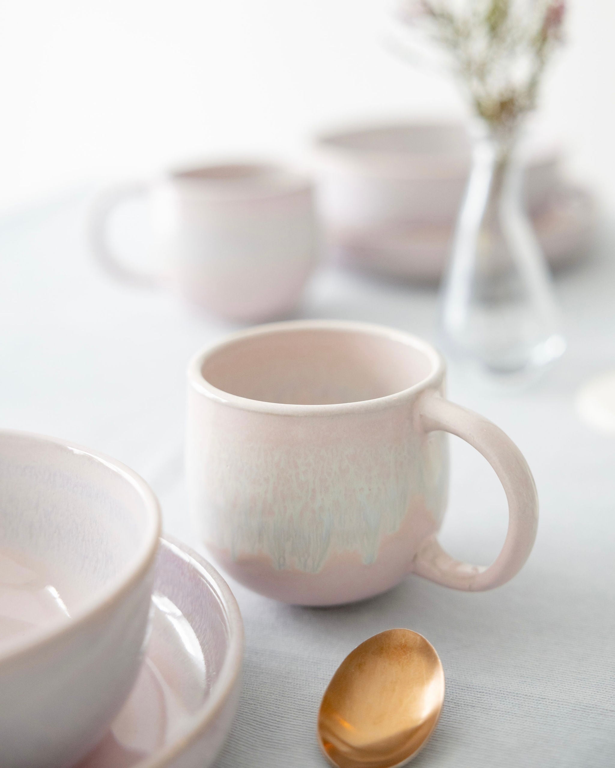 Faro Geschirrset Cotton Pink 12-teilig