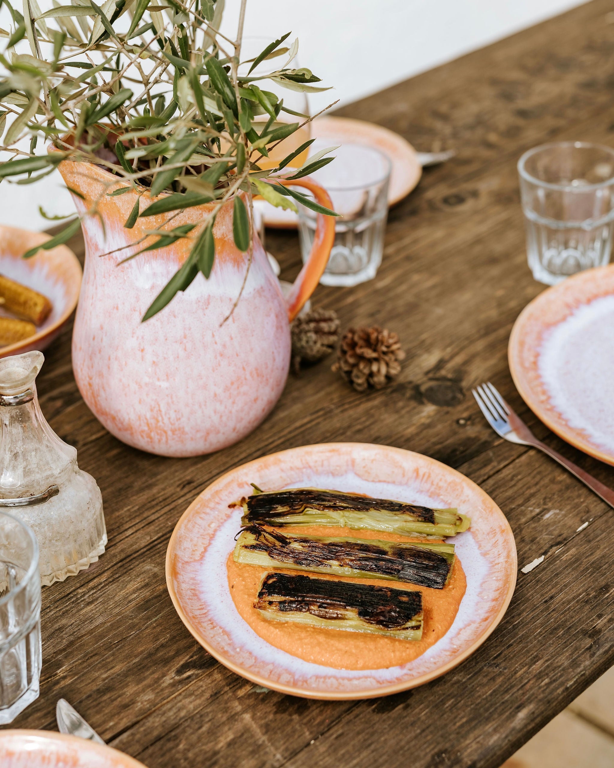 Évora Teller groß Coral Rosa