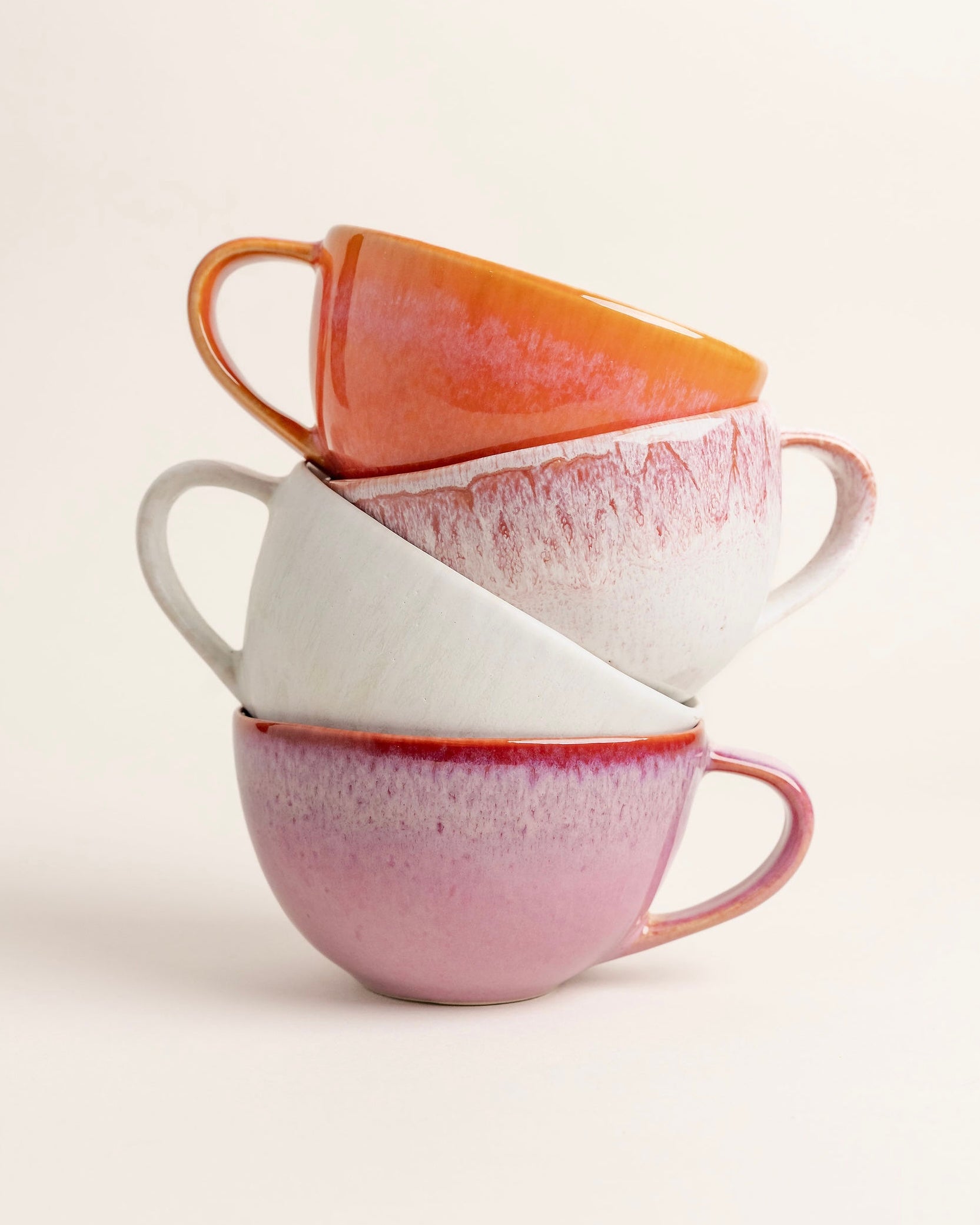 Noa Tasse groß Mattweiß Creme