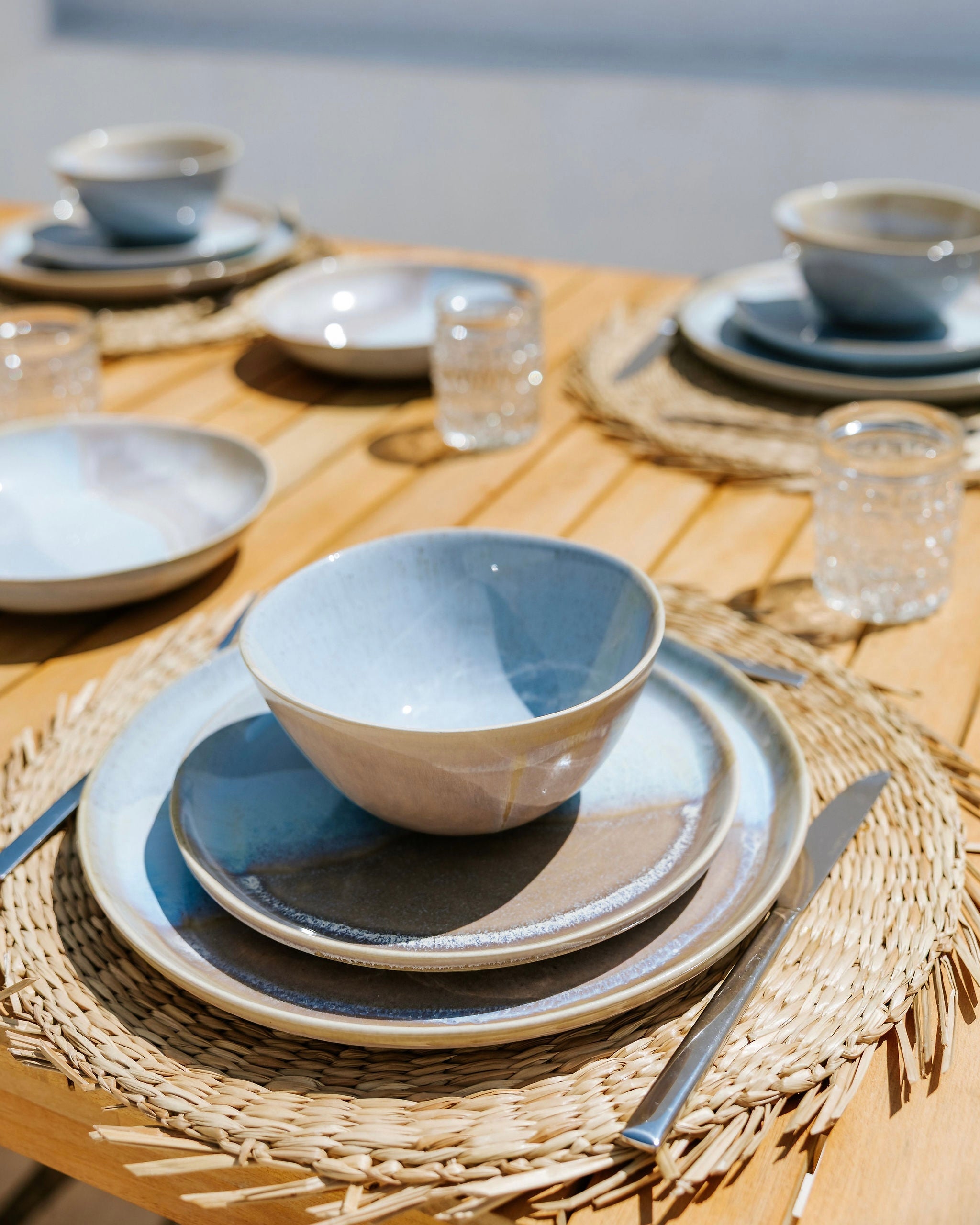 Aurora Geschirrset Aqua 12-teilig