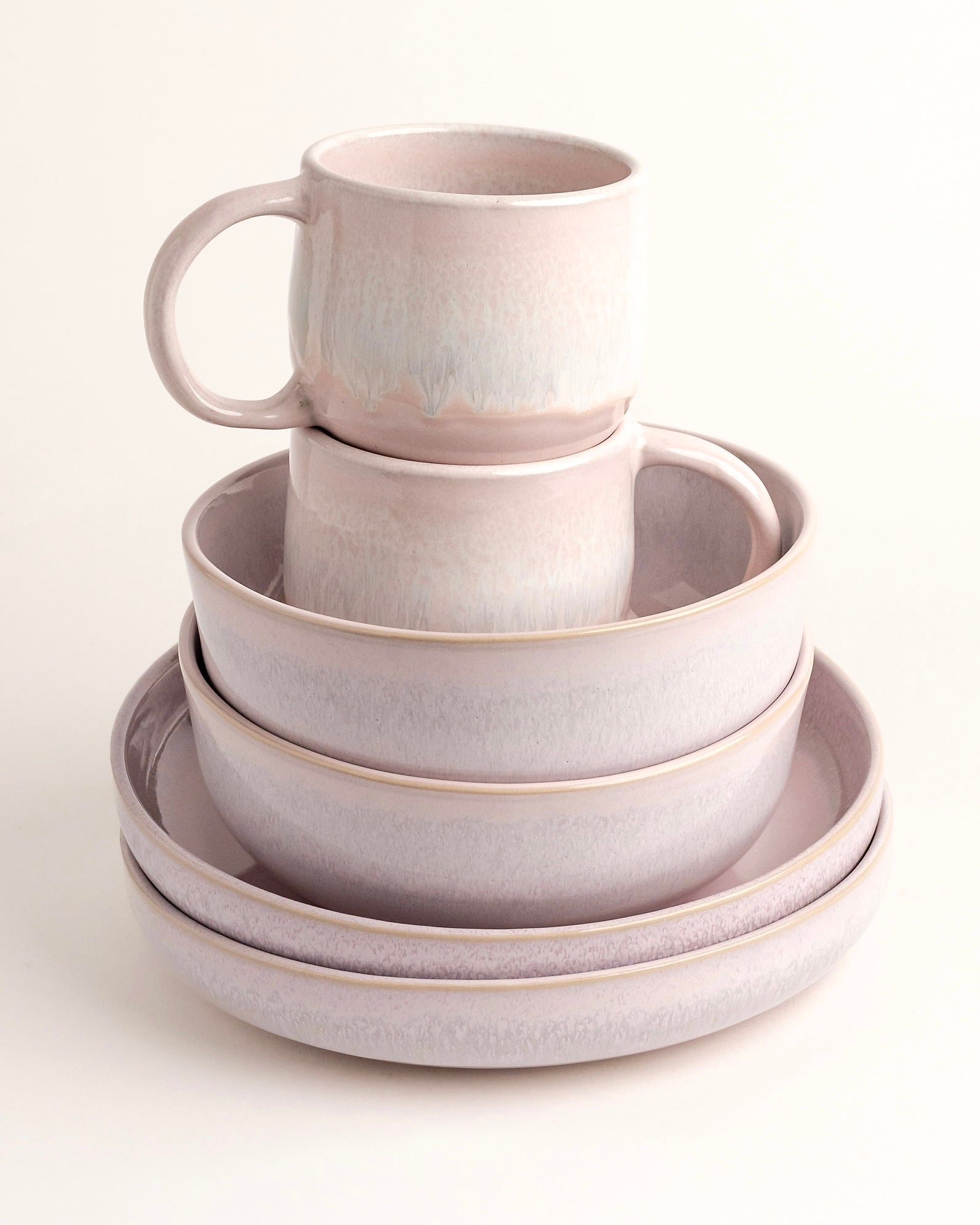 Faro Geschirrset Cotton Pink 6-teilig