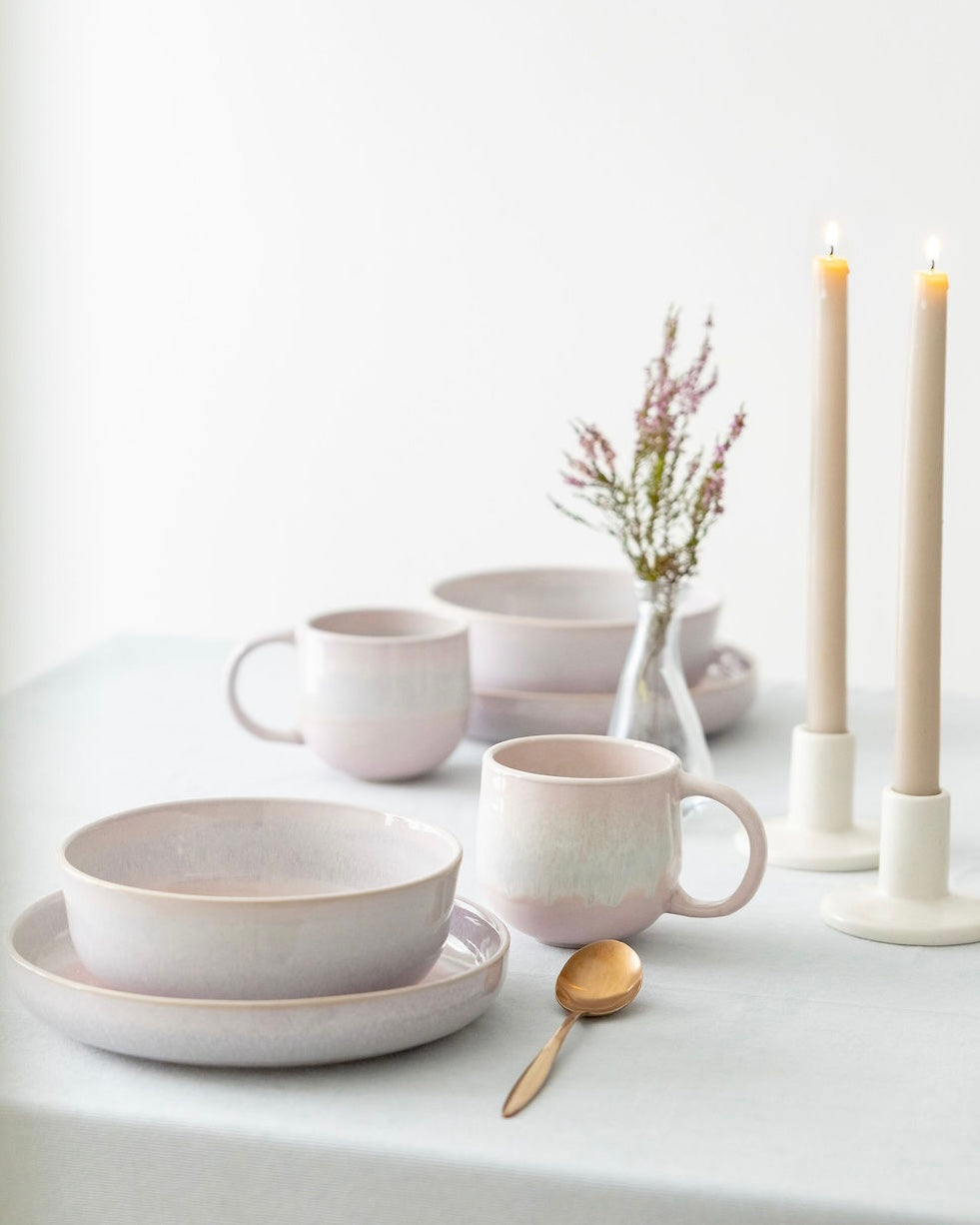 Faro Geschirrset Cotton Pink 12-teilig