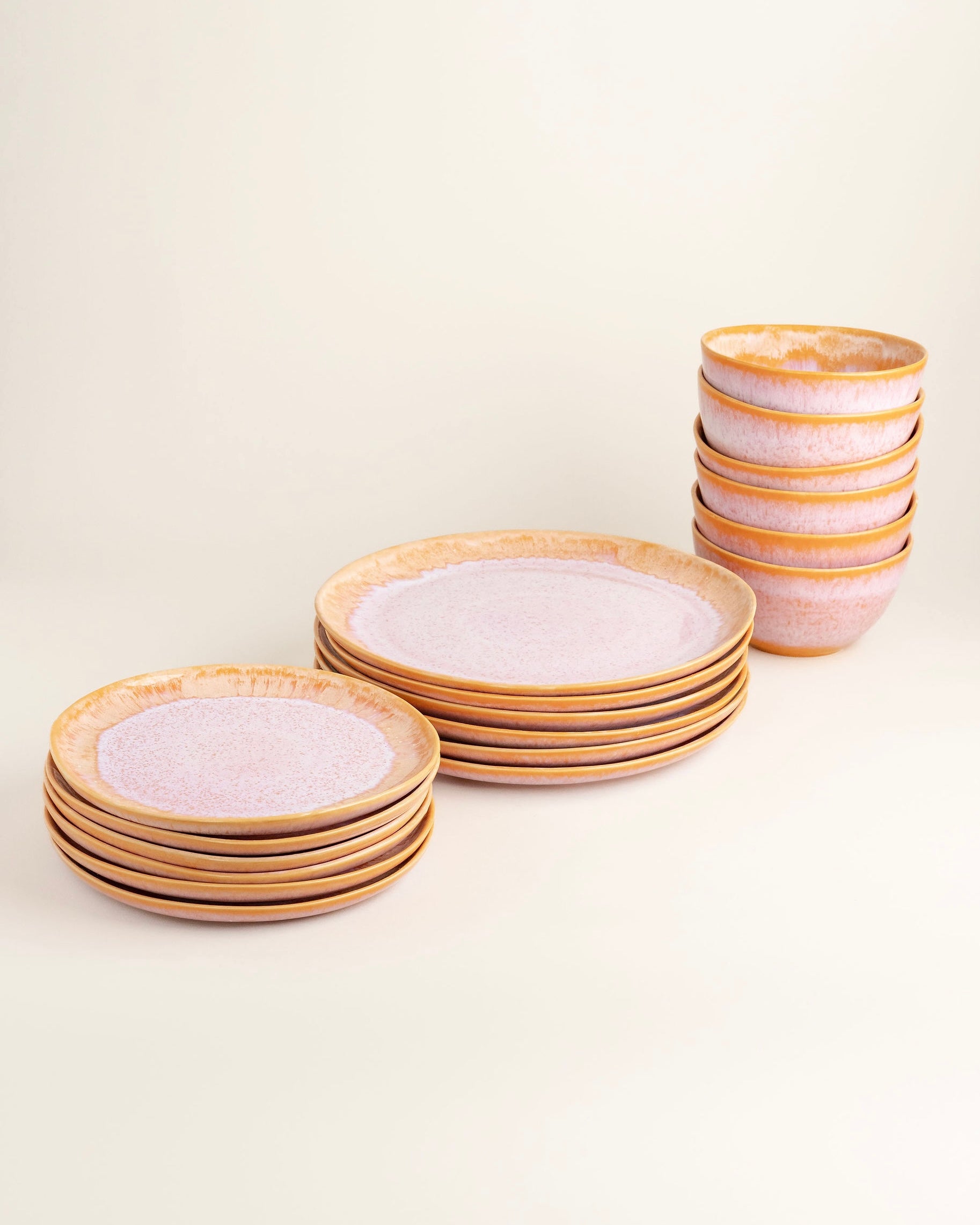 Évora Geschirrset M Coral Rosa 18-teilig