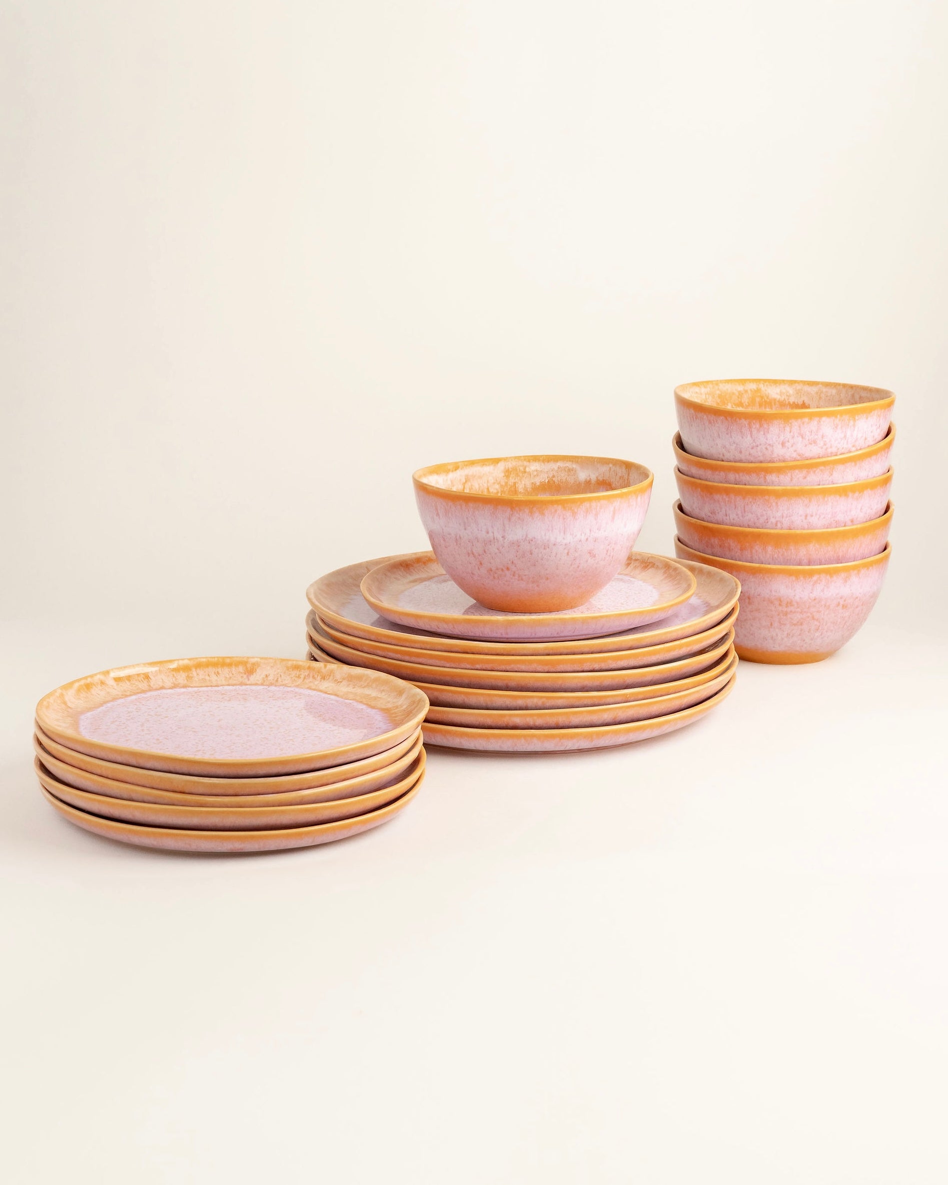 Évora Geschirrset M Coral Rosa 18-teilig