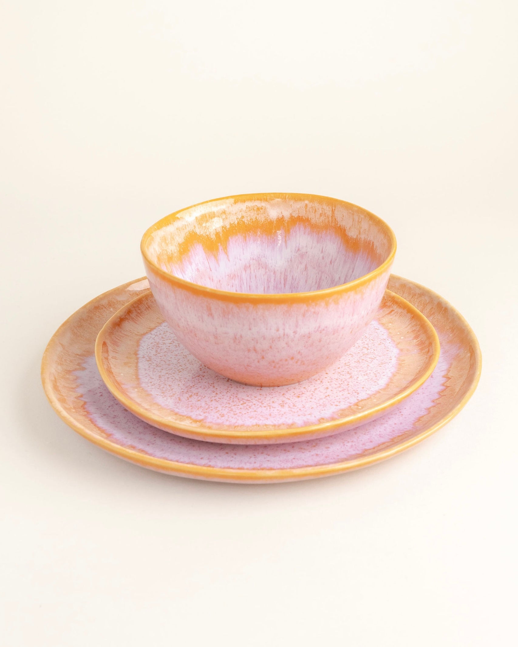 Évora Geschirrset M Coral Rosa 18-teilig