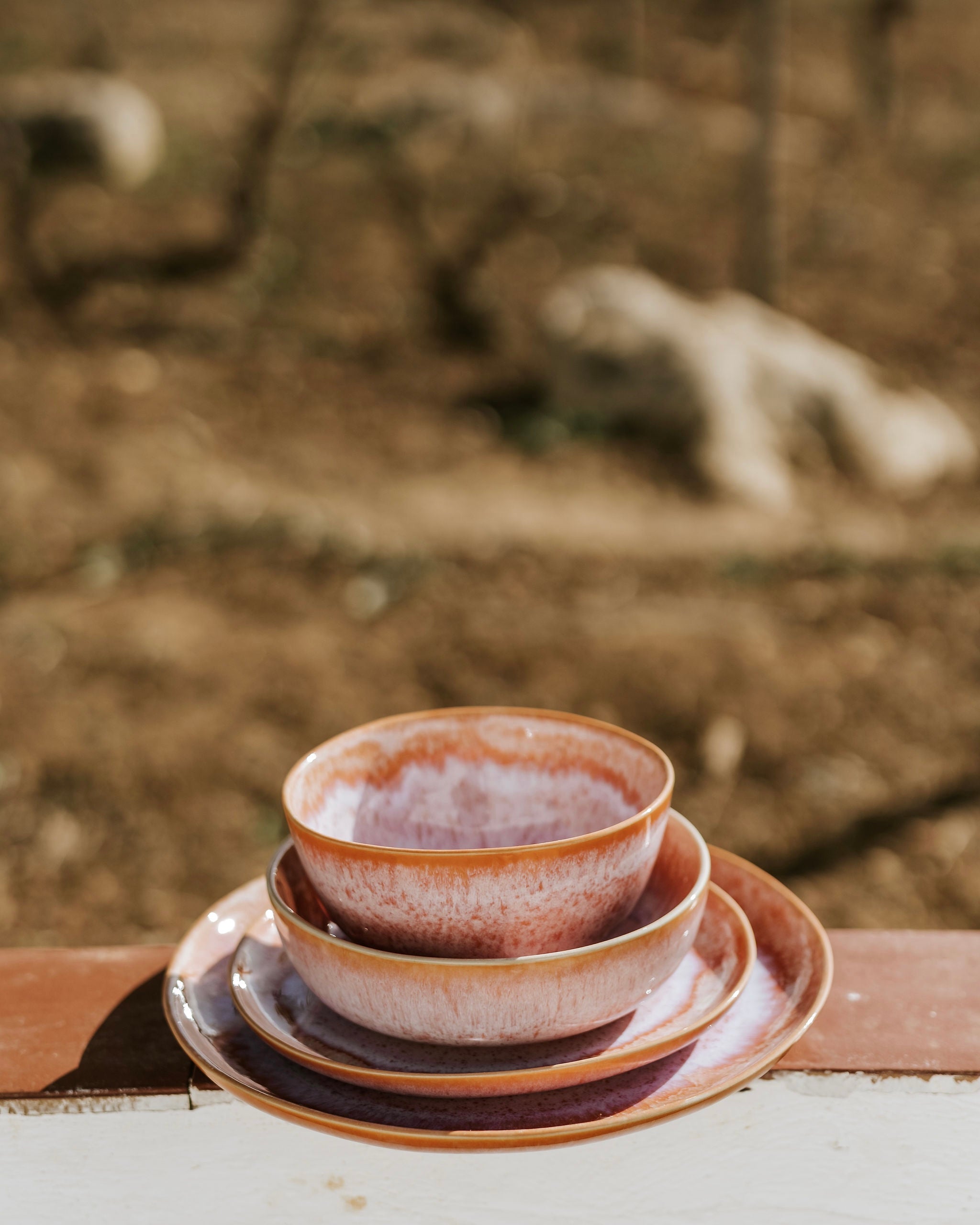 Évora Teller groß Coral Rosa