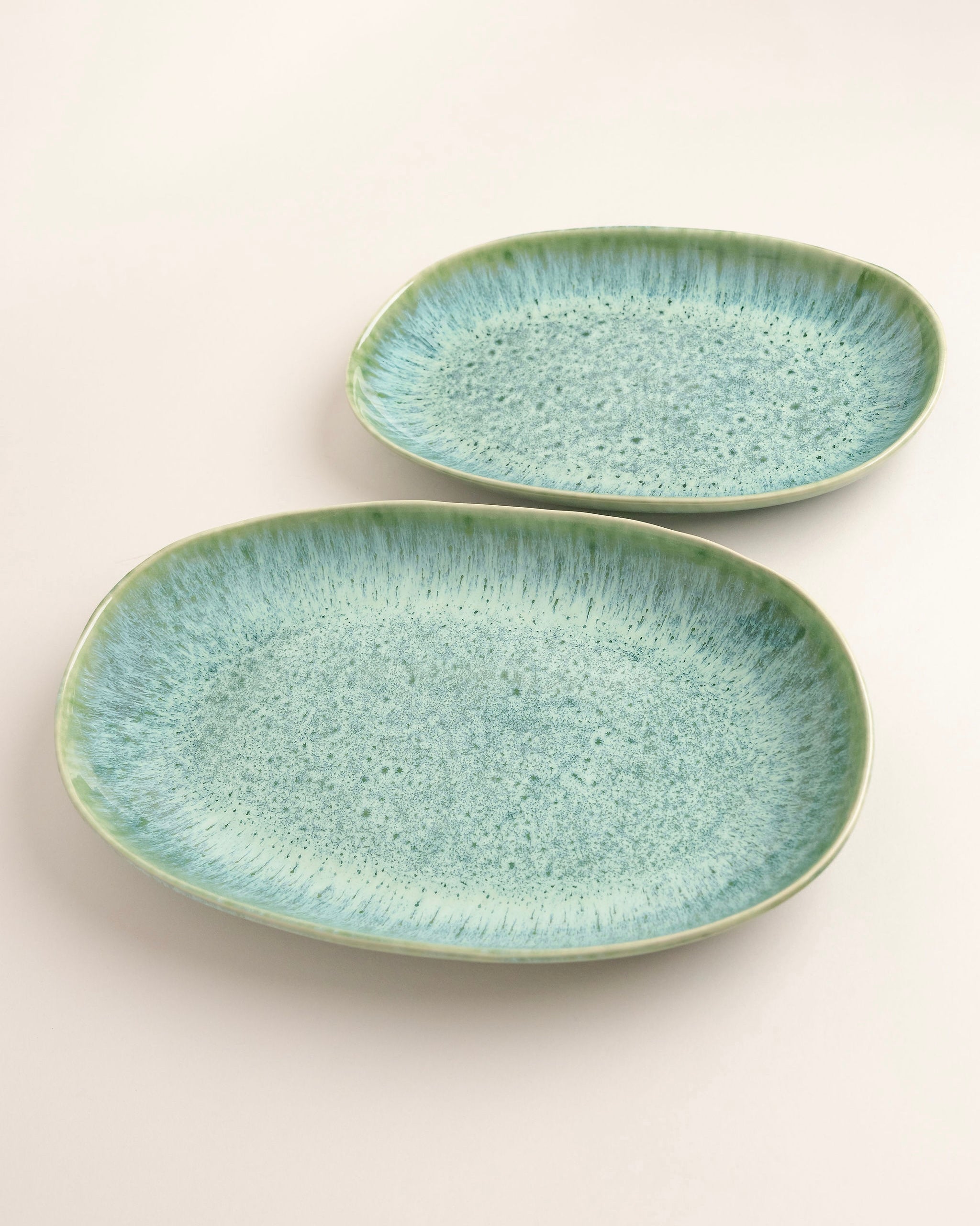 Madeira Servierplatten Set Grün 2-teilig