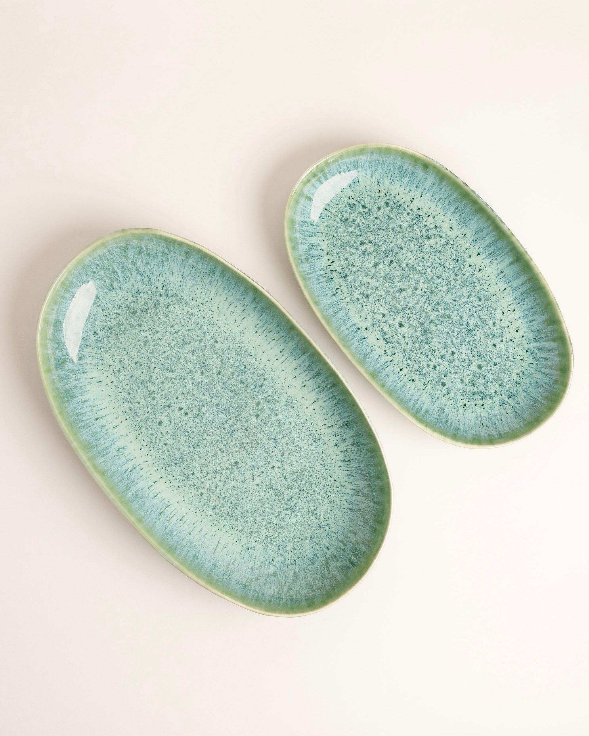 Madeira Servierplatten Set Grün 2-teilig