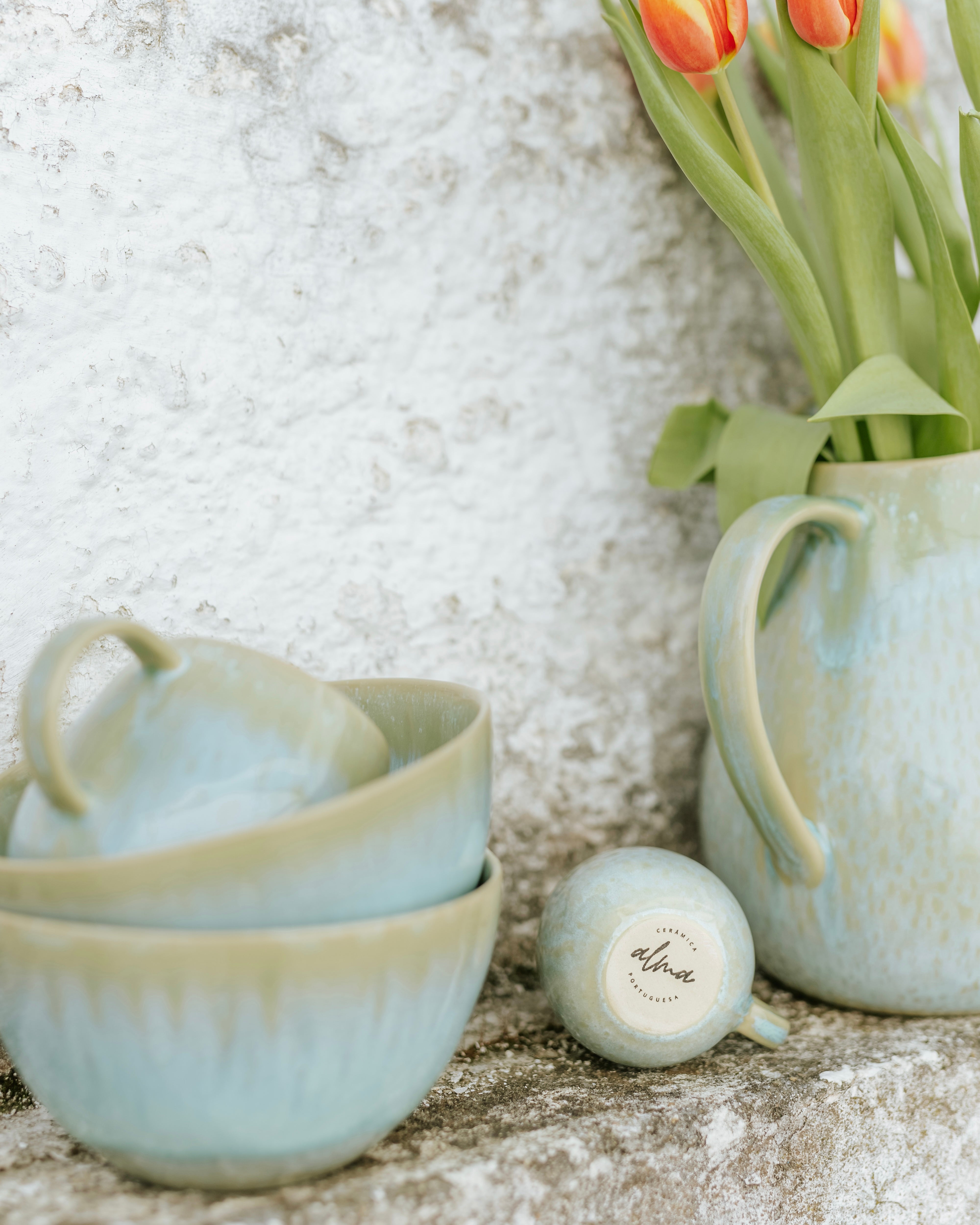 Évora Krug Mint Grün